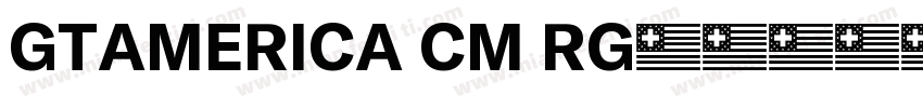 GTAMERICA CM RG字体转换